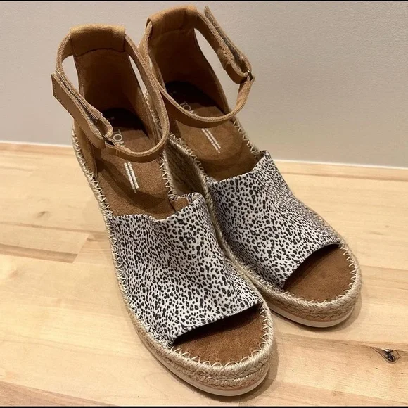 Toms Marisol Espadrille Wedge sz9.5 - Picture 2 of 4
